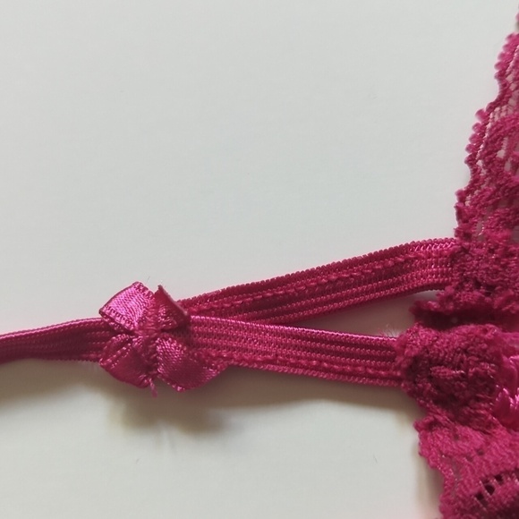 Adrianne Lingerie Mini Slip Dress Stretchy Pink Made In Canada Barbiecore - Picture 2 of 13